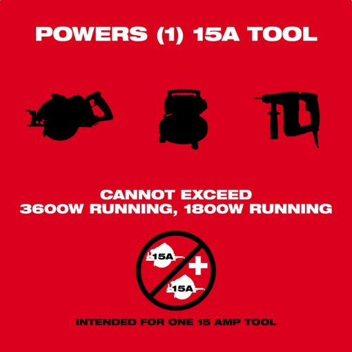 Milwaukee M18 CARRY ON 3600W/1800W Power Supply - Image 6
