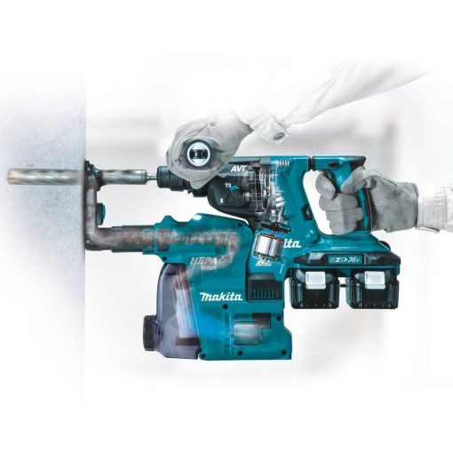 18V X2 LXT® (36V) Brushless Cordless 1-1/8 In. AVT® Rotary Hammer Kit, Accepts SDS-Plus Bits w/ HEPA Dust Extractor (5.0Ah) - Image 5