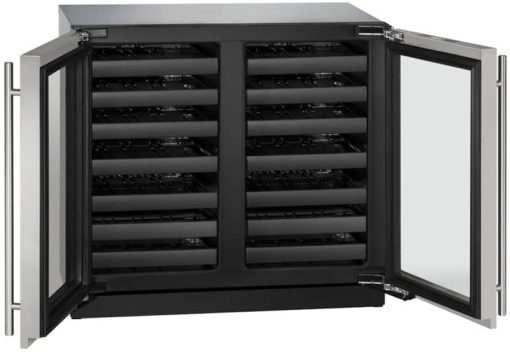 U-Line 3000 Series 36" Stainless Frame Dual-Zone Wine Refrigerator - Image 2