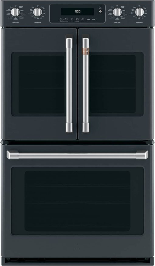 Cafe 30" Brushed Stainless Handle & Knob Set For French Door Double Wall Oven - Image 2