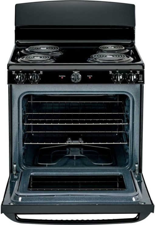 GE 30" Black Free-Standing Electric Range - Image 2
