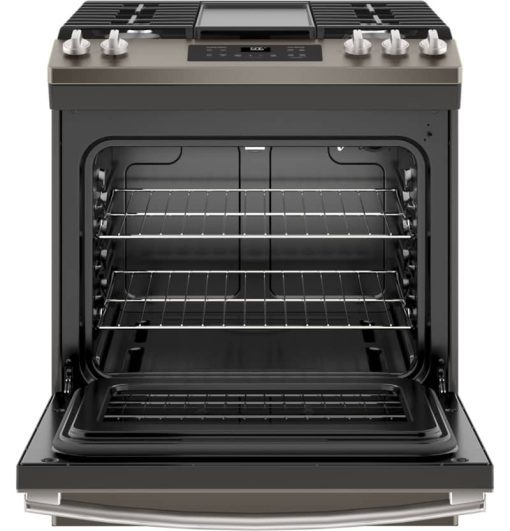 GE ADA 30" Slate Slide-In Gas Range - Image 2