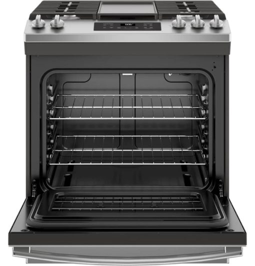 GE ADA 30" Stainless Steel Slide-In Gas Range - Image 2