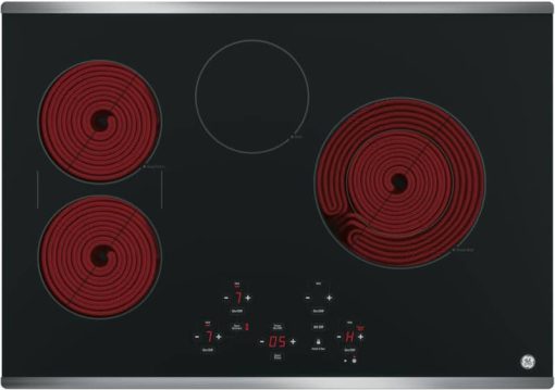 GE ADA 30" Stainless Steel Built-In Touch Control Electric Cooktop - Image 2