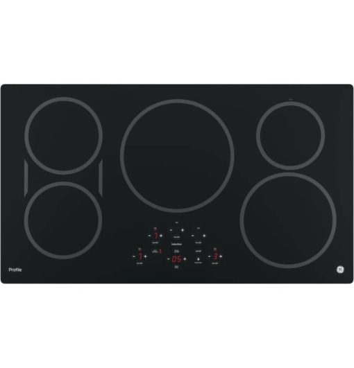 GE Profile ADA 36" Black Built-In Touch Control Induction Cooktop - Image 2