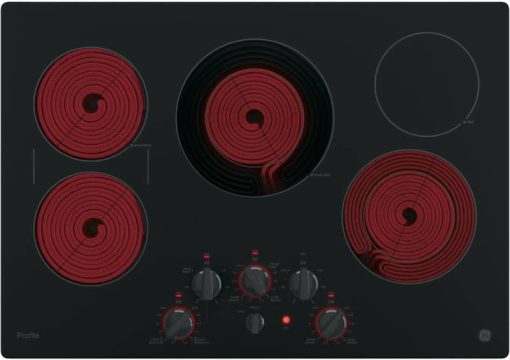GE Profile ADA 30" Black Built-In Knob Control Electric Cooktop - Image 2
