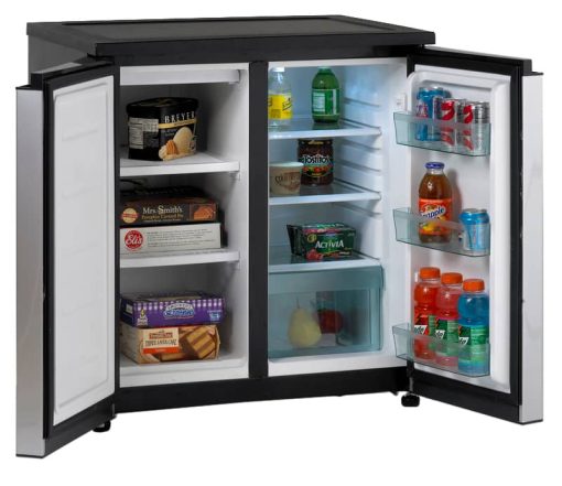 Avanti 5.5 Cu. Ft. Stainless Steel Side-By-Side Compact Refrigerator - Image 2