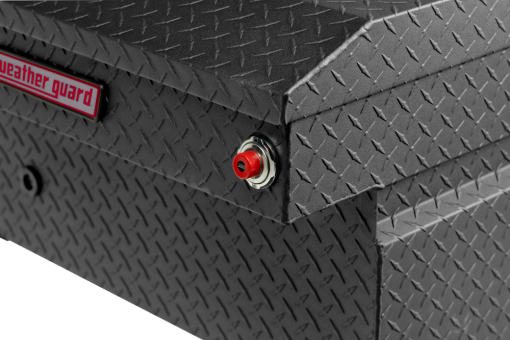 Weather Guard Saddle Truck Tool Box Aluminum Full Extra Wide Textured Matte Black - Image 6