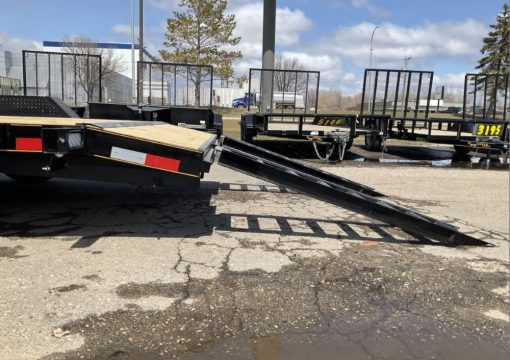 Doolittle 84" x 18' Equipment Trailer with Dove Tail 2022 Black - Image 4