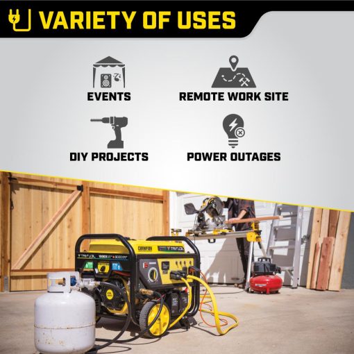 Champion Tri Fuel Portable Natural Gas Generator with CO Shield Electric Start 8000Watt - Image 12