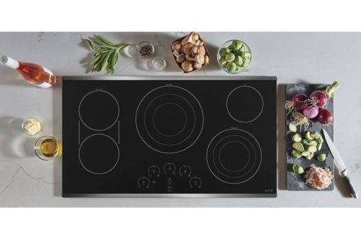 Cafe ADA 36" Stainless Steel Built-In Electric Cooktop - Image 4