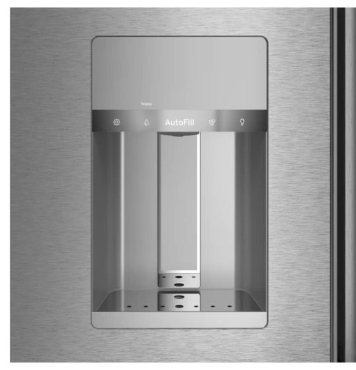 Cafe ENERGY STAR 27.8 Cu. Ft. Platinum Glass Smart 4-Door French Door Refrigerator - Image 5