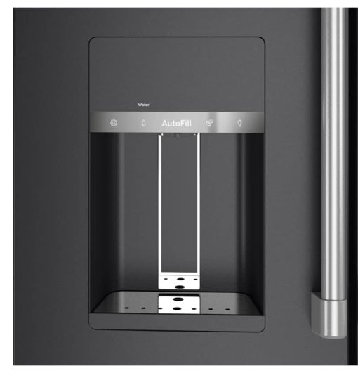 Cafe ENERGY STAR 27.6 Cu. Ft. Matte Black With Brushed Stainless Smart 4-Door French-Door Refrigerator - Image 7