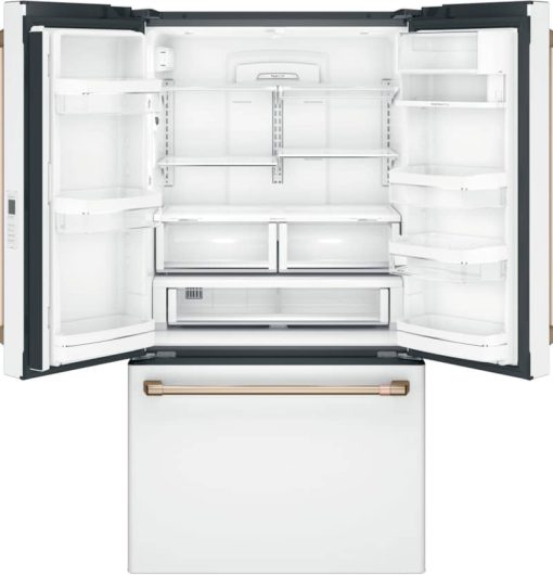 Cafe 23.1 Cu. Ft. Matte White Counter-Depth French Door Refrigerator - Image 3