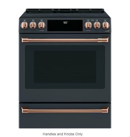 Cafe Brushed Copper Front Control Induction Knobs and Handles - Image 2