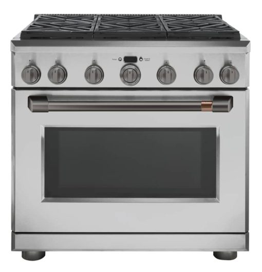 Cafe 36" Brushed Black Handle & Knob Set For Pro Range - Image 3