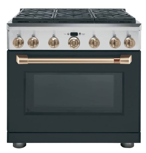 Cafe 36" Brushed Bronze Handle & Knob Set For Pro Range - Image 2