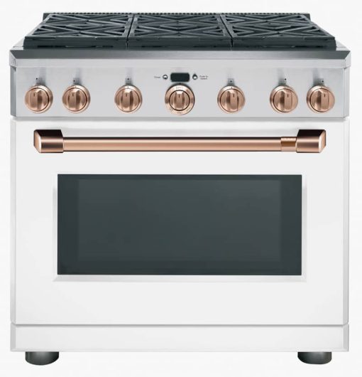 Cafe 36" Brushed Copper Handle & Knob Set For Pro Range - Image 3