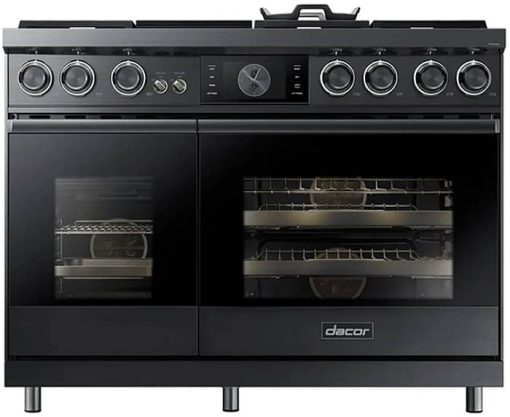 Dacor Contemporary 48" Graphite Stainless Steel Dual-Fuel Liquid Propane Steam Range With Griddle - Image 3