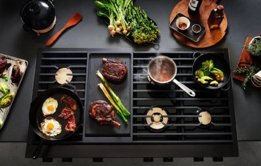 Dacor Contemporary 48" Graphite Stainless Steel Natural Gas Rangetop With Griddle - Image 3