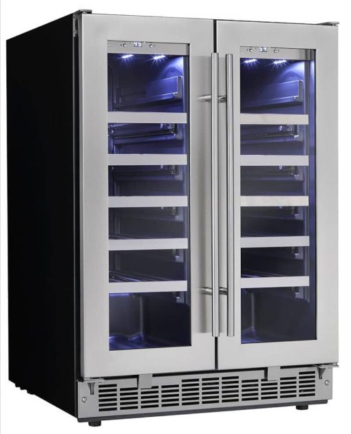 Danby Silhouette Napa 24" Stainless Frame French Door Wine Cooler - Image 3