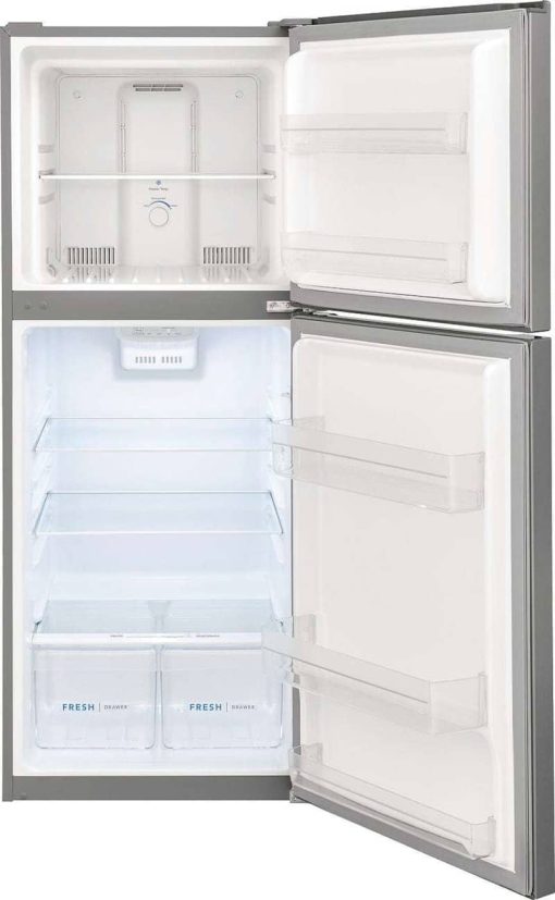Frigidaire ADA 11.6 Cu. Ft. Brushed Steel Top Freezer Apartment-Size Refrigerator - Image 3