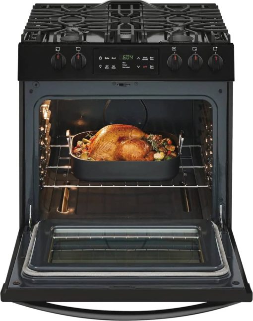 Frigidaire ADA 30" Black Front Control Freestanding Gas Range - Image 3