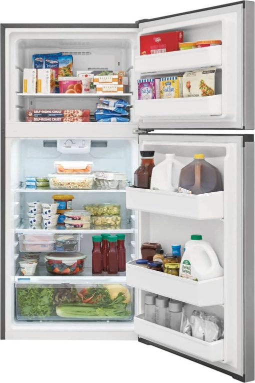 Frigidaire ADA 13.9 Cu. Ft. Brushed Steel Top Freezer Refrigerator - Image 2