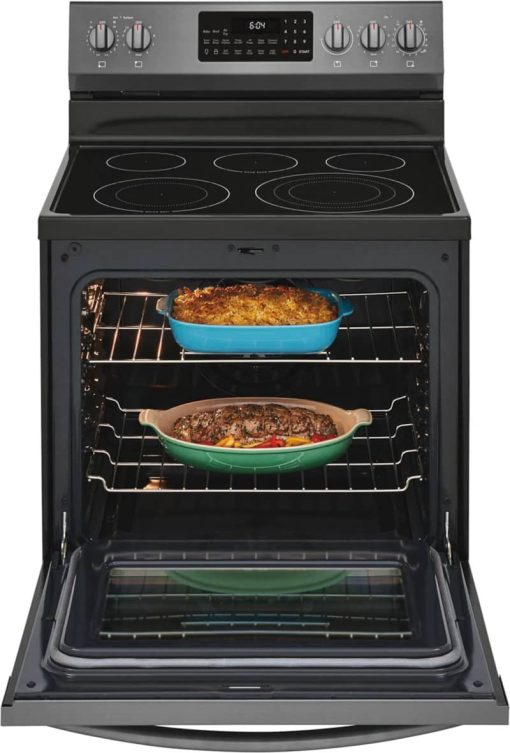 Frigidaire Gallery 30" Smudge-Proof Black Stainless Steel Freestanding Electric Range With Air Fry - Image 3