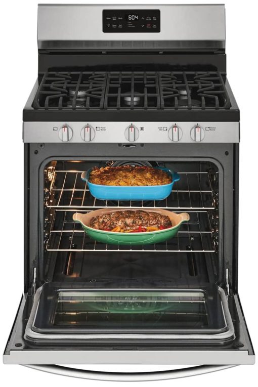 Frigidaire Gallery 30" Smudge-Proof Stainless Steel Freestanding Gas Range With Steam Clean - Image 3
