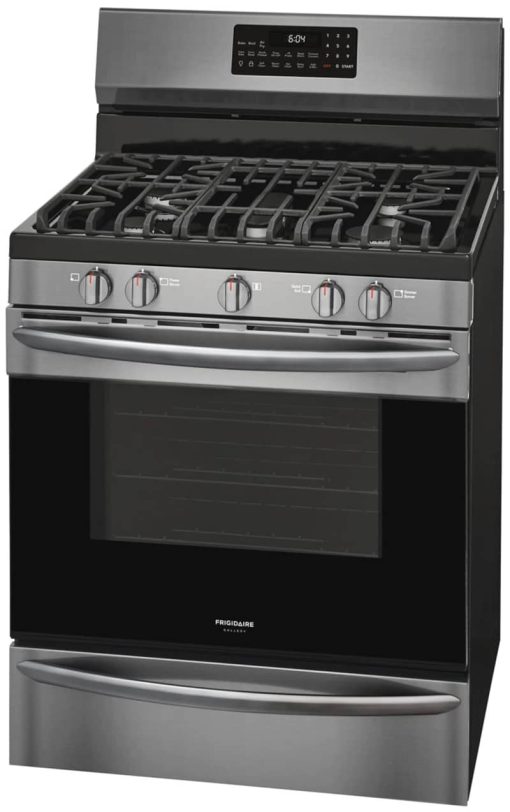 Frigidaire Gallery 30" Smudge-Proof Black Stainless Steel Freestanding Gas Range With Air Fry - Image 3