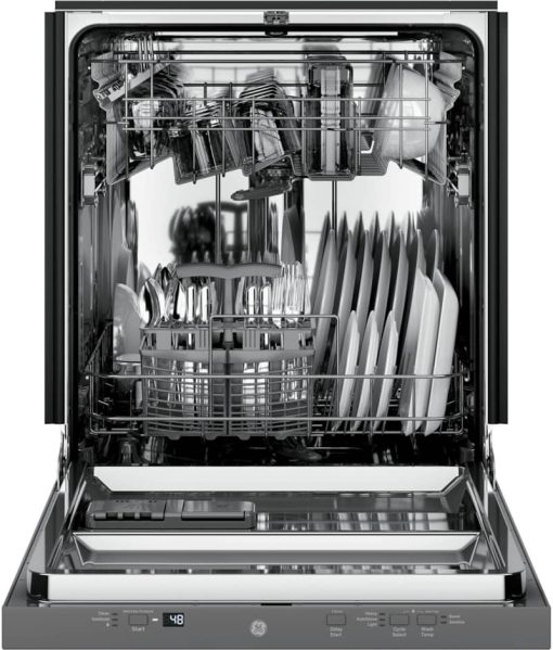 GE ADA Compliant 24" Stainless Steel Dishwasher With Sanitize Cycle - Image 3