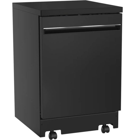 GE 24" Black Portable Dishwasher With Sanitize Cycle - Image 3