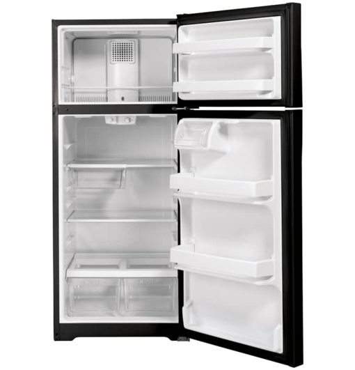 GE ADA ENERGY STAR 16.6 Cu. Ft. Black Top-Freezer Refrigerator - Image 3