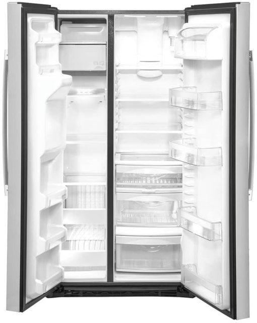 GE 21.8 Cu. Ft. Fingerprint Resistant Stainless Steel Counter-Depth Side-By-Side Refrigerator - Image 3