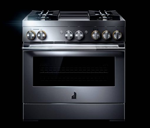 JennAir RISE 36" Stainless Steel Professional-Style Dual-Fuel Range With Chrome-Infused Griddle - Image 5