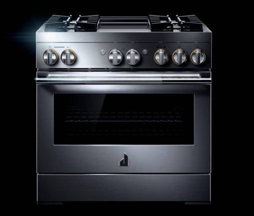 JennAir RISE 36" Stainless Steel Professional-Style Dual-Fuel Range With Chrome-Infused Griddle & Steam Assist - Image 5