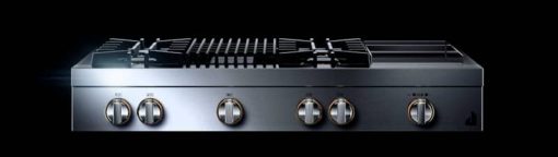 JennAir RISE 48" Stainless Steel Gas Professional-Style Rangetop With Chrome-Infused Griddle And Grill - Image 3
