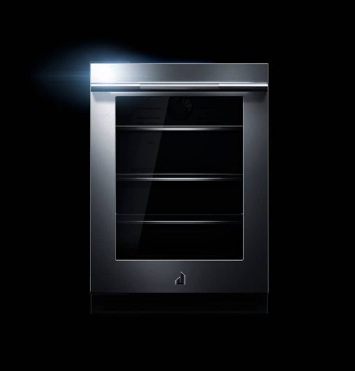JennAir RISE 24" Stainless Glass Door Left-Hinge Undercounter Refrigerator - Image 3