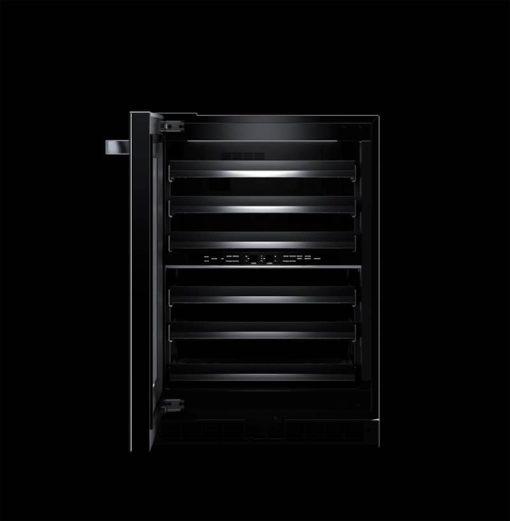 JennAir NOIR 24" Black Frame Left-Hinge Built-In Undercounter Wine Cellar - Image 3