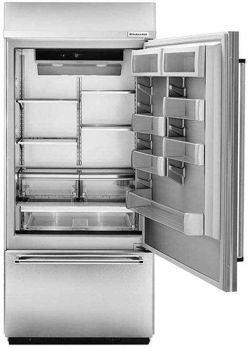 KitchenAid 20.9 Cu. Ft. Stainless Steel Built-In Bottom Freezer Refrigerator - Image 2