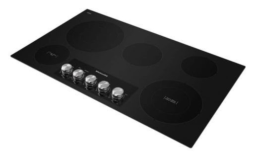 KitchenAid ADA 36" Black Electric Cooktop With 5 Elements And Knob Controls - Image 3