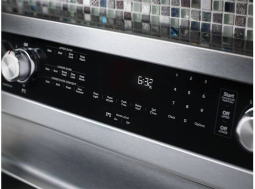 KitchenAid 30" Stainless Steel Electric Double Oven Convection Range - Image 3