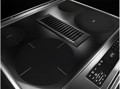 KitchenAid ADA 30" Stainless Steel Slide-In Electric Downdraft Range - Image 3