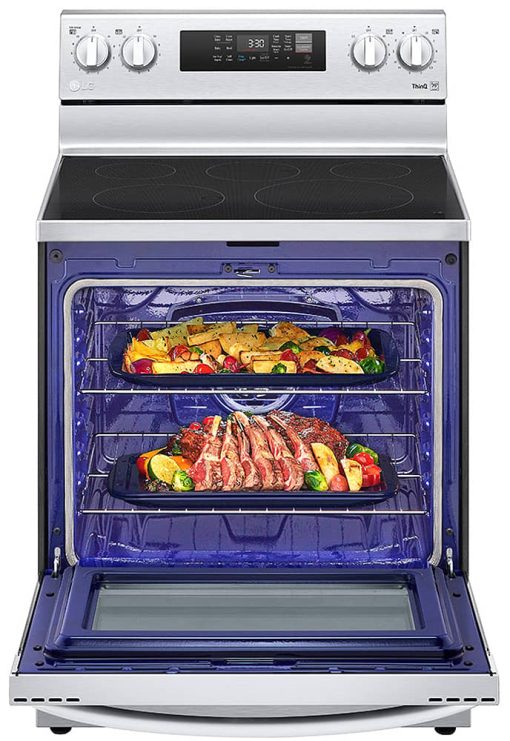LG 6.3 Cu. Ft. Stainless Steel Smart Wi-Fi Enabled Fan Convection Electric Range With Air Fry & EasyClean - Image 3