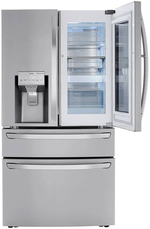 LG 30 Cu. Ft. PrintProof Stainless Steel Smart WiFi InstaView Door-In-Door Refrigerator With Craft Ice Maker - - Image 4