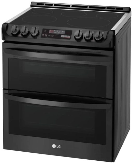 LG 7.3 Cu. Ft. Black Slide-In Double Electric Convection Range With ProBake Convection - Image 3