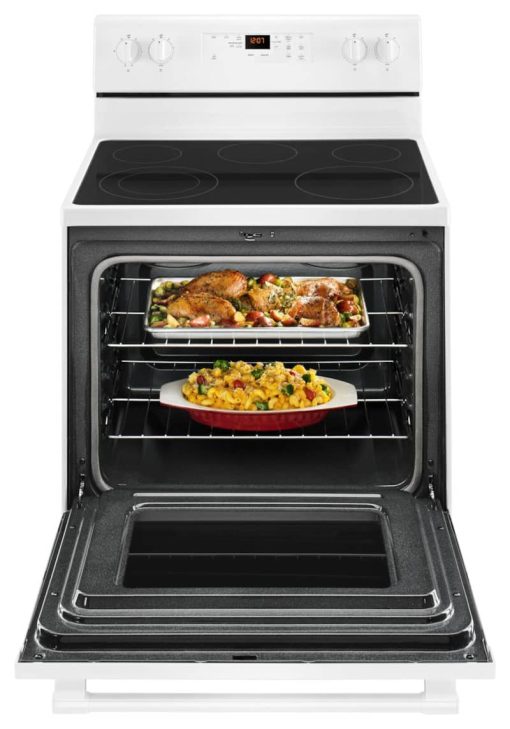 Maytag 5.3 Cu. Ft. White Electric Range With Shatter-Resistant Cooktop - Image 3