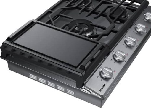 Samsung ADA 30" Stainless Steel Smart Gas Cooktop With Illuminated Knobs - Image 3