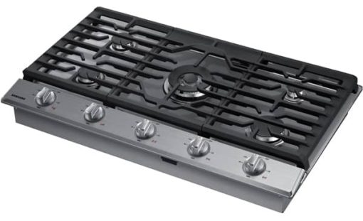 Samsung ADA 36" Stainless Steel Smart Gas Cooktop With Illuminated Knobs - Image 2